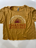 Chasing faithfulness crop tee