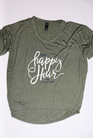 The Happy Hour Slouchy Tee - Green